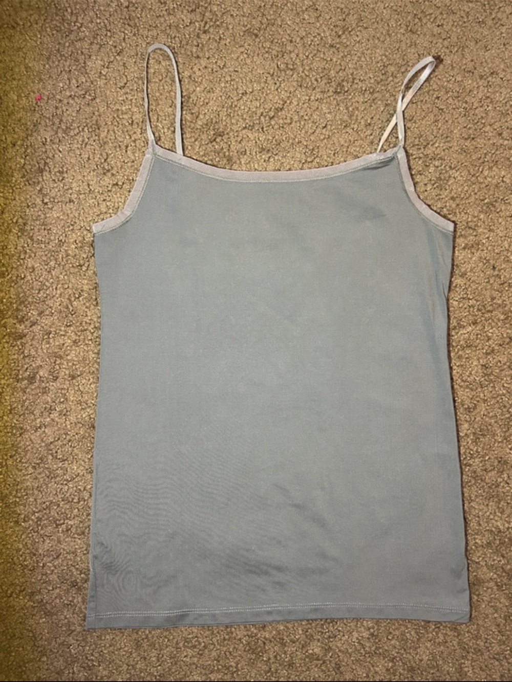 Women’s Light Gray Spaghetti Strap Tank Top